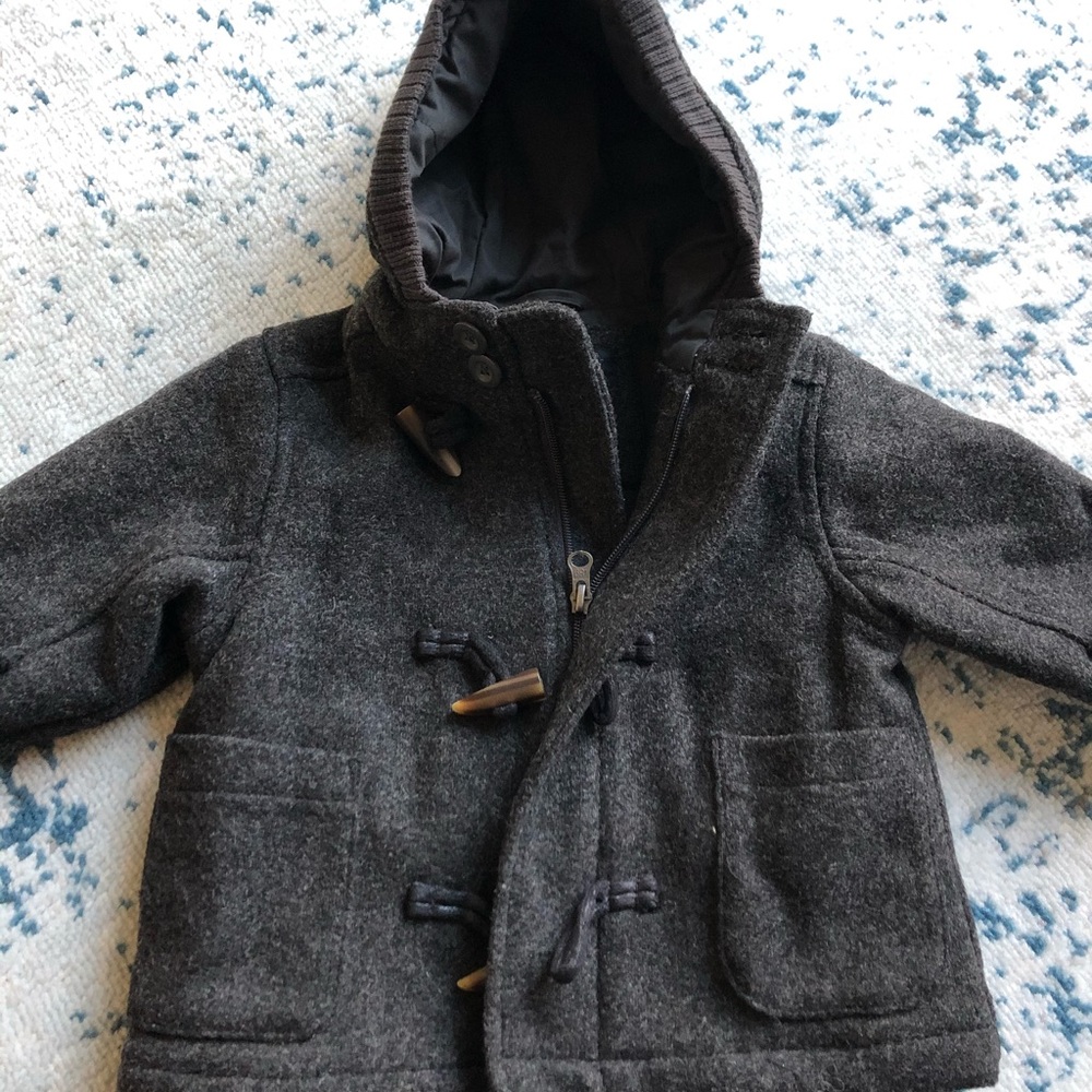 12 mos children’s place gray wool pea coat